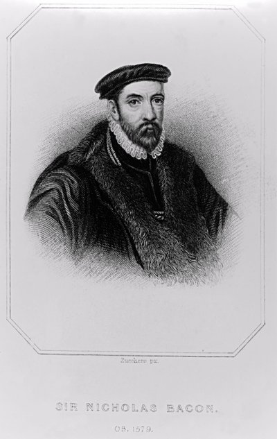 Portrait of Sir Nicholas Bacon from 